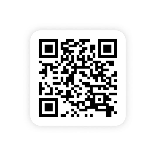 Custom QR code sticker - Ziggy Stickers